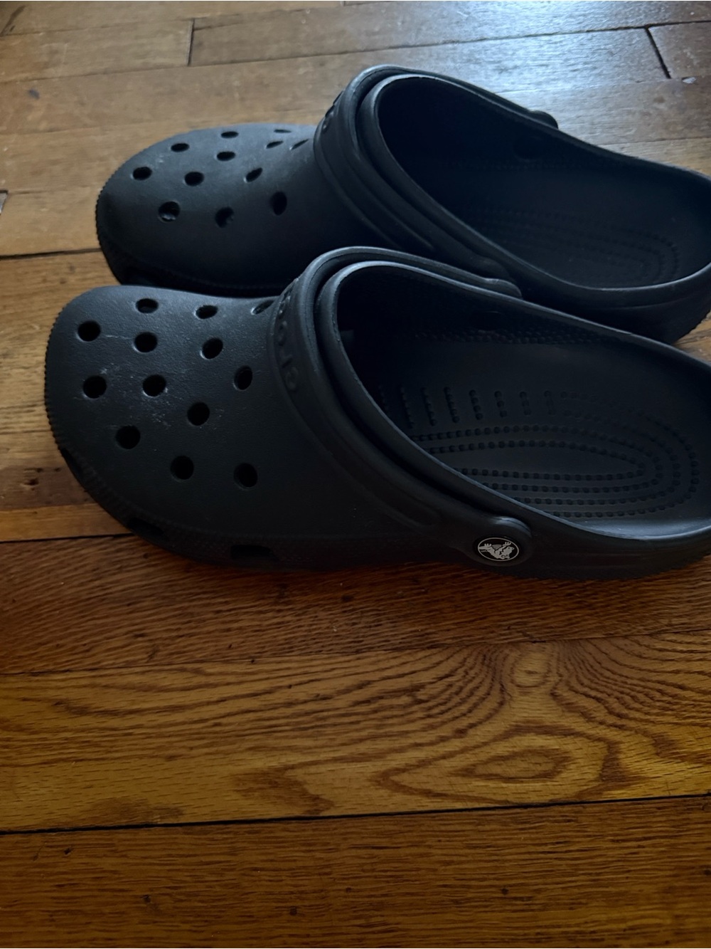 CROCS Classic Black Vented Slip-On Clogs